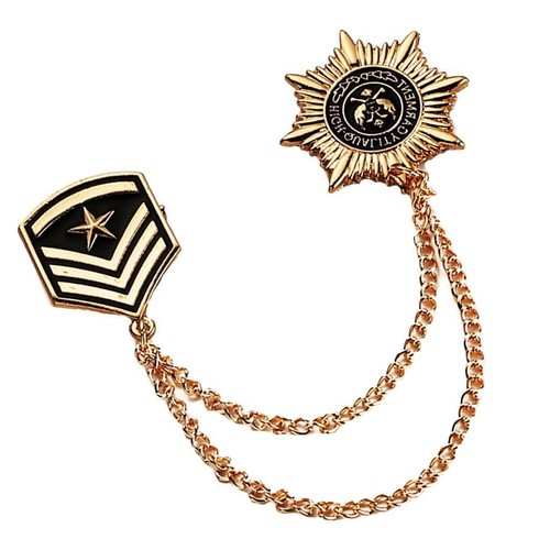 Retro style medal anise star - style,