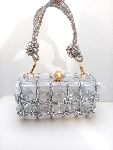 Clutch bag crystal rope - clutch,