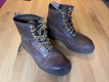 Vintage Dr Martens Boots UK7 1460 Crazy Horse (2013) Brown Gaucho Leather 