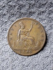 1860 Toothed Border Half