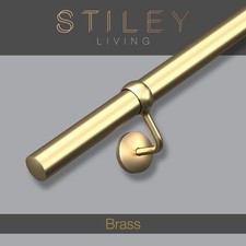 Brass Stair Handrail Wall
