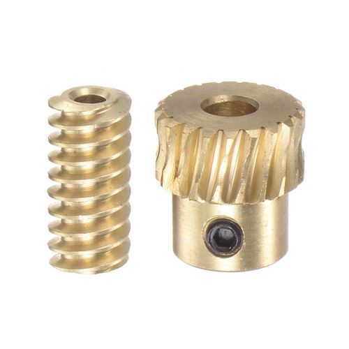 Brass worm gear - brass, 0.5