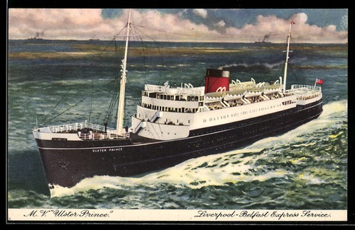 Postcard passenger ship - ship, m.v