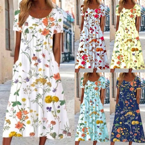 Ladies summer floral print - floral,
