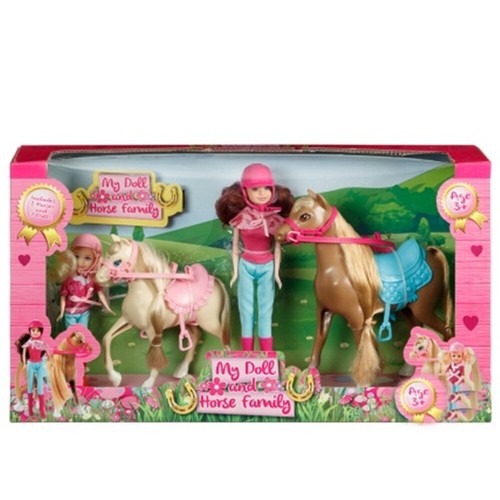 Doll horse family play - my,