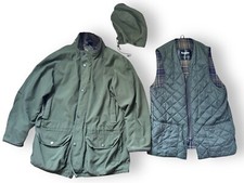 Barbour Breathable T1 Berwick Endurance Jacket Mens with Hood & Waistcoat Large