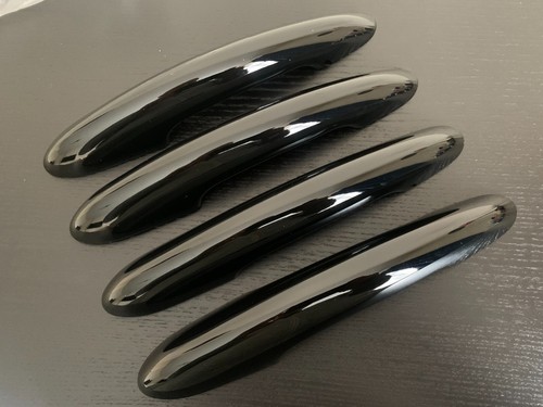 Gloss black door - black, handle