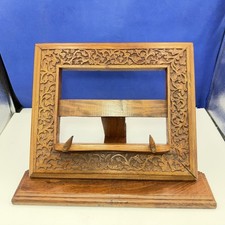 Book Bible Stand Hand Carved