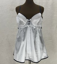 Ice White/Black Trim Satin
