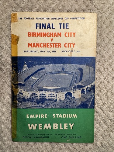 1956 cup final programme - cup,