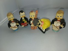 Eggbert Musician Figurines X5 Drummers X2 Guitar X1 Double Bass X1 Keyboard X1