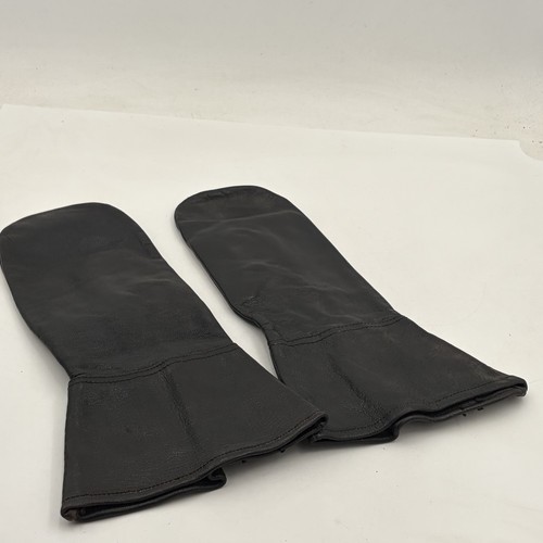 Vtg military leather gloves - military,