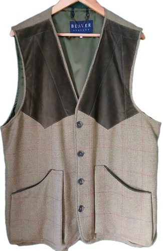 Beaver tweed gilet vest - gilet,