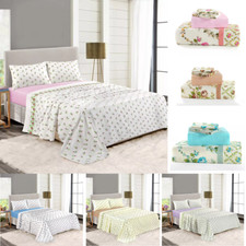 Flannelette Sheets Set (Fitted Sheet + Flat Sheet + Pair of Pillowcases)