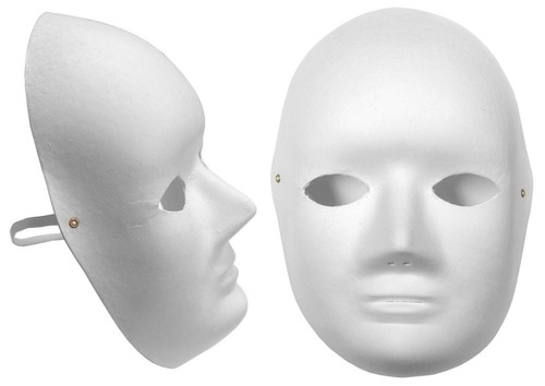 Plain white cane fibre face - plain,