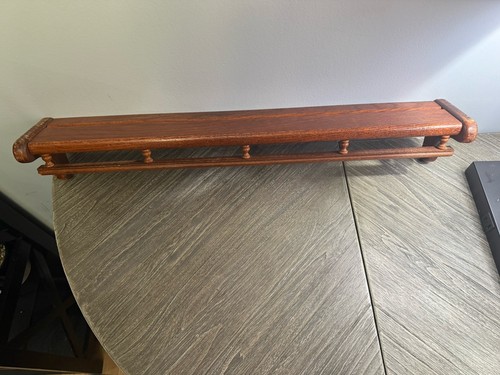 Vtg wood plate - plate, rail