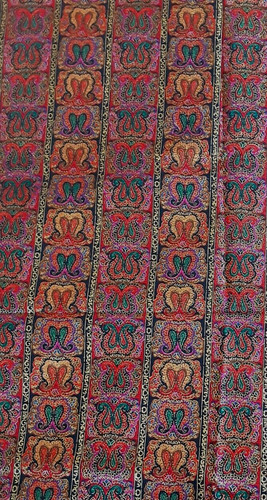 Vintage fabric remnant rose - remnant, &