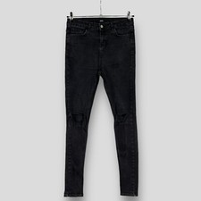 HERA Womens Black Ripped