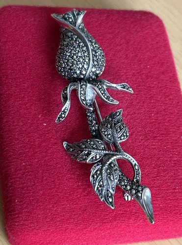 Vintage 925 silver - 925, marcasite