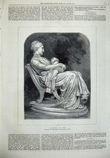 Original Old Antique Print