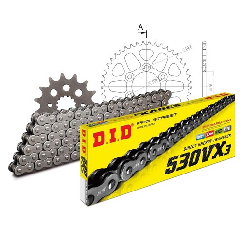 Did motorcycle chain set alu - did,