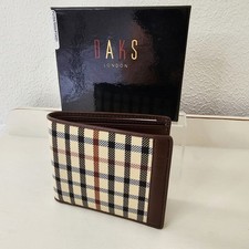 DAKS Checkered Plaid Wallet