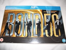 JAMES BOND - BOND 50 BLU RAY BOXSET - 22 FILMS & 130 HOURS OF BONUS FEATURES