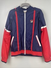 Fila White Line Vintage Jacket Detachable Arms Size XL Rare