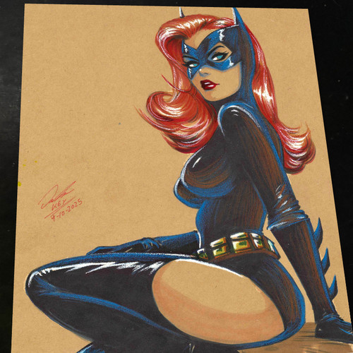 Batgirl art print - batgirl, signed