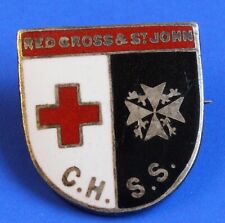 WW2 badge Red Cross & St John CHSS central hospital supply service home**[28977]