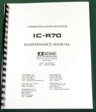 Icom IC-R70 Service Manual: w/11"x36" Schematic & Protective Covers
