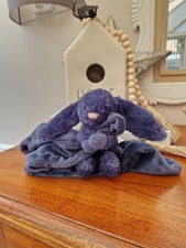 Jellycat Bashful Navy Bunny Soother Baby Blanket