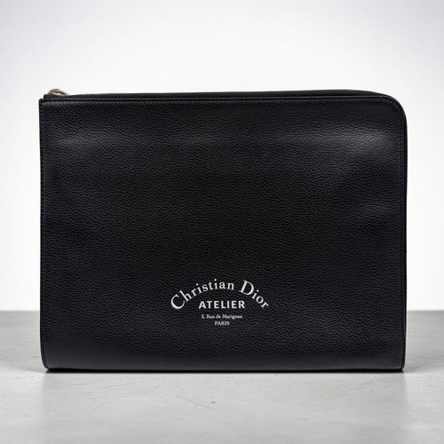 Dior atelier black clutch bag - dior,