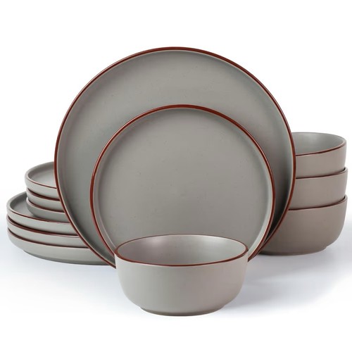 Pcs stoneware dinner - 12-pcs, set