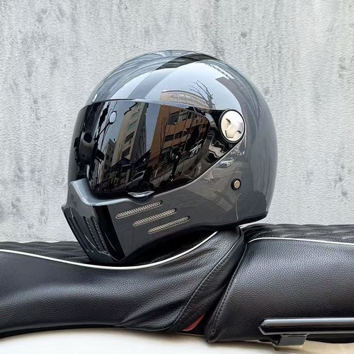 Retro motorcycle helmet full - motorcycle,