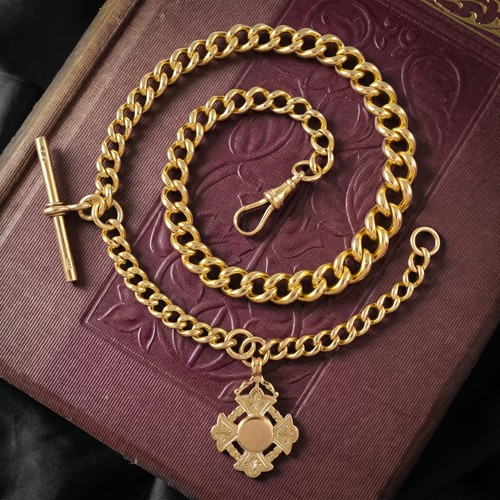 Antique victorian albert chain - victorian,