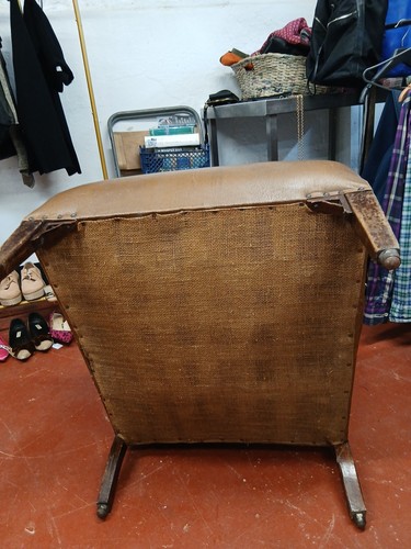 Rexine high back armchair - rexine,
