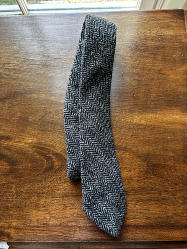 Harris tweed herringbone tie - tweed,