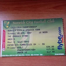 Ticket : 2006/2007 22/4/2007