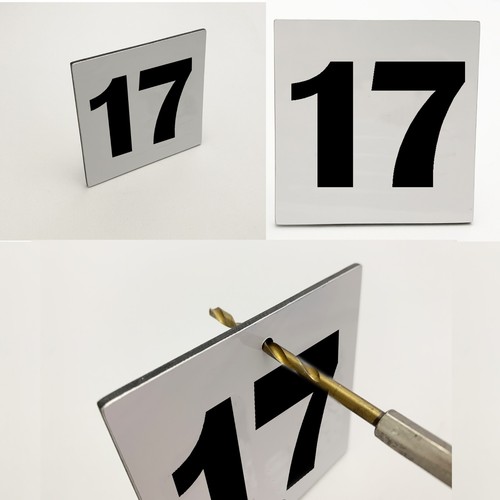 Number aluminum sign mm - 17,