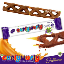 25 CADBURY CURLY WURLY 21.5g BARS✨98 Calories Per Bar✨BB 05/26✨CHEAPEST✨£14.95✨