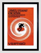MOVIE FILM VERTIGO 1958 SAUL BASS JAMES STEWART HITCHCOCK ART PRINT B12X10790