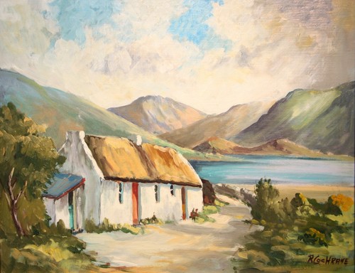 Original irish art oil - original,