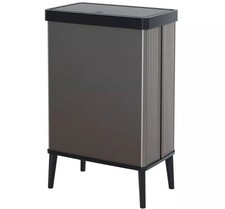 Curver Verto 54 Litre Touch Top High Kitchen Bin - Grey