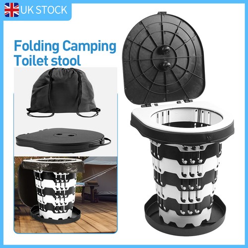 Folding camping toilet lid - toilet,