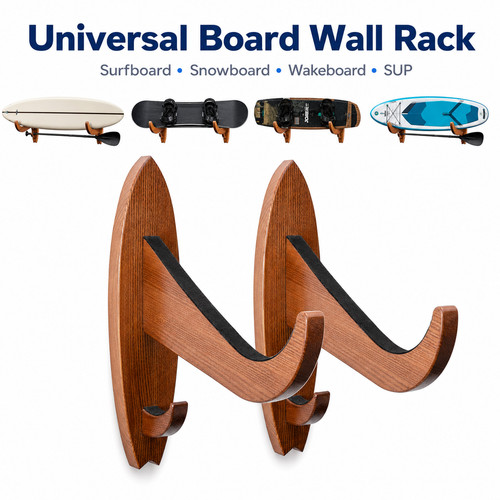 Teslyar wooden surfboard wall - surfboard,