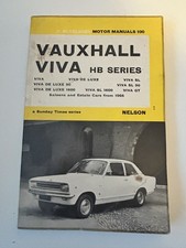 Vauxhall Viva HB Olyslager Owners Workshop Manual VGC SL 90 GT Brabham 1600