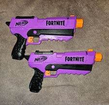 Hasbro Nerf  ☆'Fortnite' Edition☆ Purple DP-E Blaster Guns x 2
