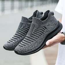 Men mesh slip sneakers - mesh,