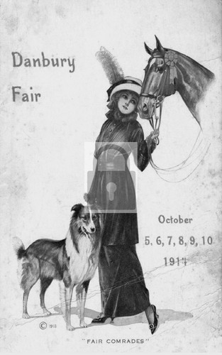 1914 danbury fair dog horse - danbury,